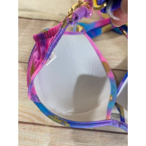 Venus Women's Multi Color Padded Under Wired Halter Bikini Top - D - Picture 9 of 10